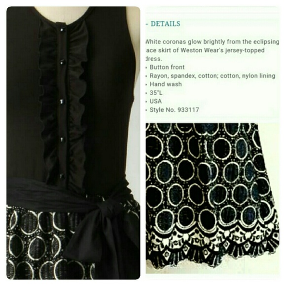 /SOLD/ Anthropologie Embroidered Annular Dress 4 - Picture 2 of 3