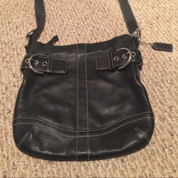 Leather Coach Cross Body Bag