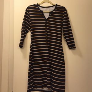 J. McLaughlin blazer striped dress