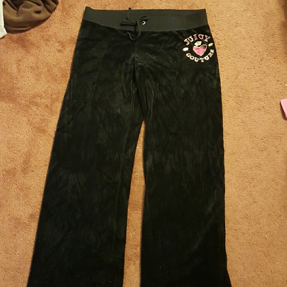 Juicy couture black sweat pants
