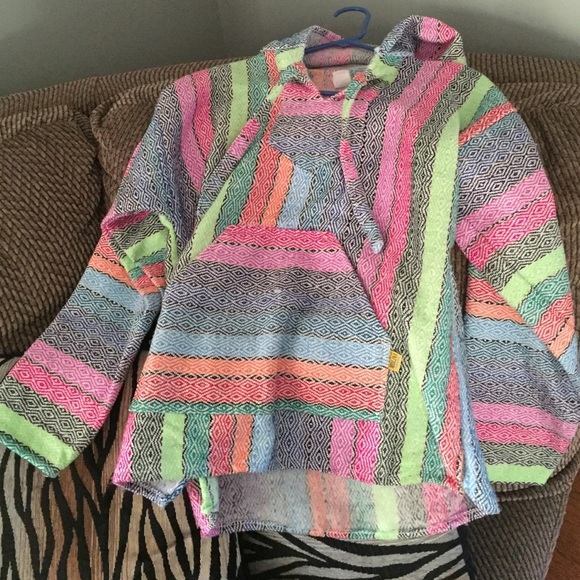 Colorful poncho