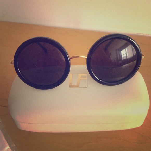 Black Round The Row Sunglasses