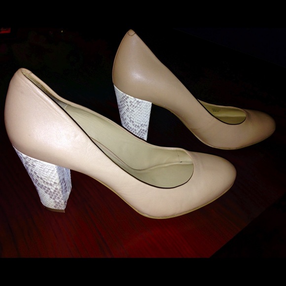 Ann Taylor Shoes - Ann Taylor Snake-Heel Pumps