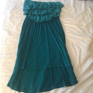 Strapless Maxi High-Low Dress 👗