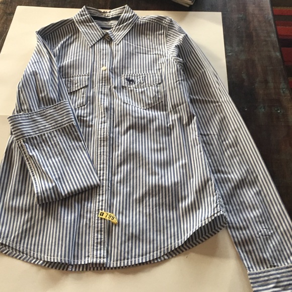 Striped button down
