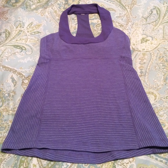 Lululemon purple stripe tank size 6