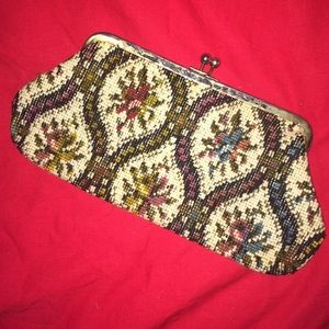 Vintage Needlepoint Clutch