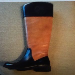 Vince Camuto Kellini brown black leather boot 6.5