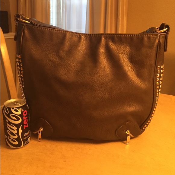 Dark brown tote bag