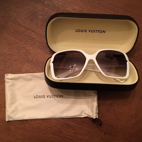 White Louis Vuitton Sunglasses