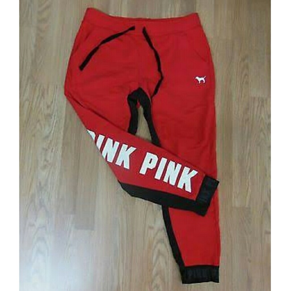 Victoria's Secret Other - *Sold*  Victoria secret pink red sweat suit small