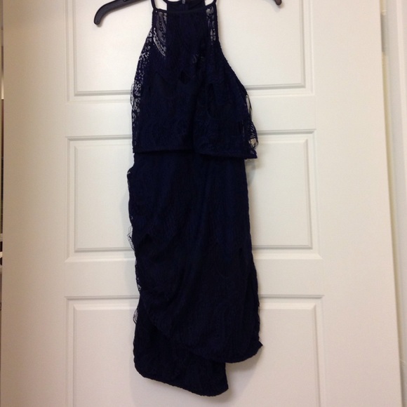 LF navy lace dress