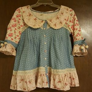 Colorful floral blouse