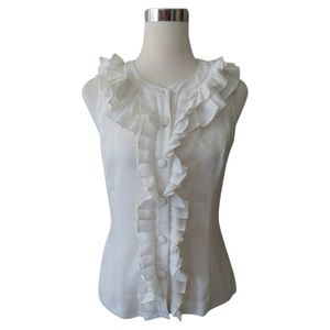 Anthropologie Ruffle Blouse