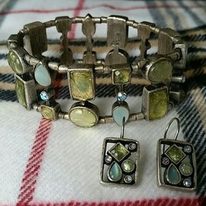 Lia Sophia Bracelet and Earings