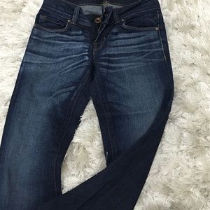 JBrand's Osaka, super wide flare leg. Dark denim
