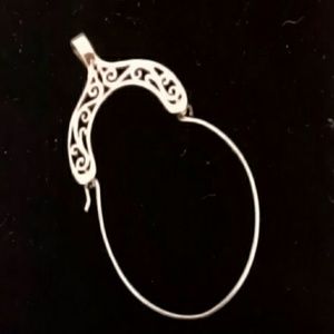 NIP  925 Sterling Silver Charm Holder NEVER WORN