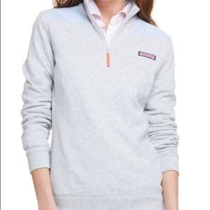 Vineyard vines shep shirt in light grey and blue