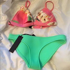 Brand New Floral Triangl Bikini