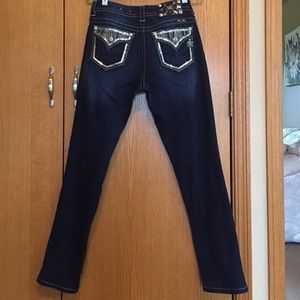 Miss Me dark blue jeans,Mid-rise, Easy Skinny, 27