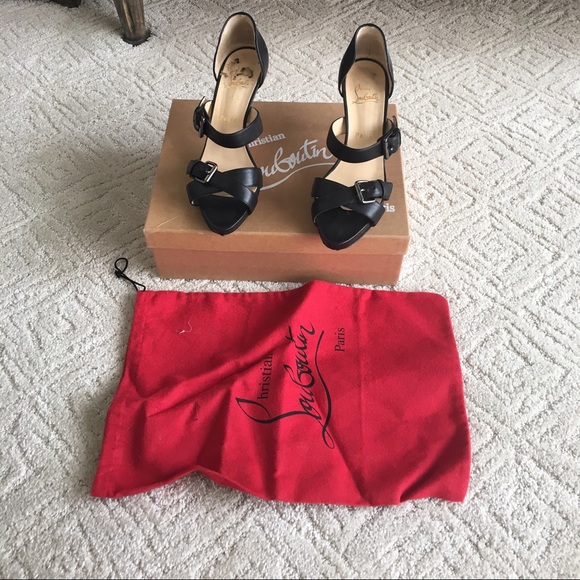 Christian Louboutin Black Sandals