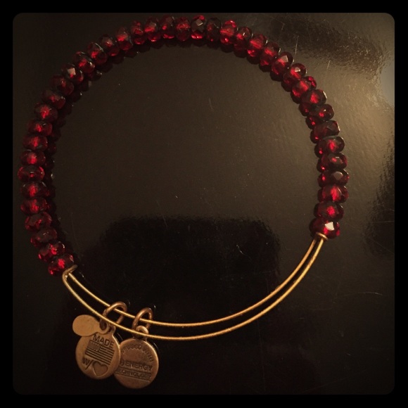 Alex and Ani Red beaded bracelet