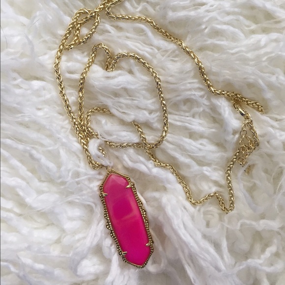 Kendra Scott Necklace In Magenta *brand new*