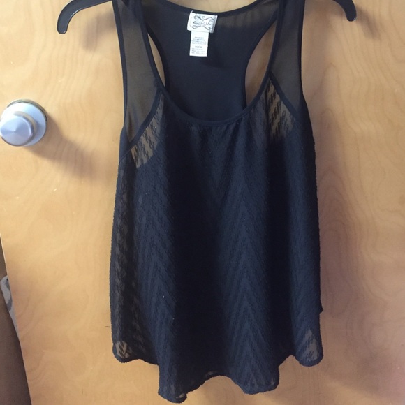 Black tank top