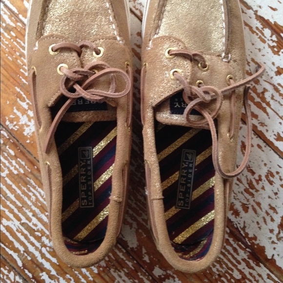 Sparkle Gold Toe Sperry's Woman's - Picture 4 of 4