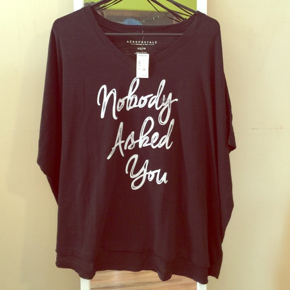 PacSun Tops - "Nobody asked you" poncho top