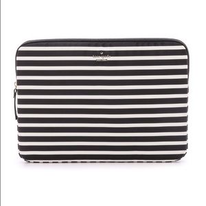Kate Spade Stripe Laptop Sleeve 13" BRAND NEW