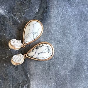 ALDO marble rain drop earrings!!