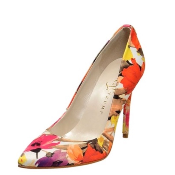 Ivanka Trump Shoes - IVANKA TRUMP Kayden 2 Orange Multi Floral Pumps