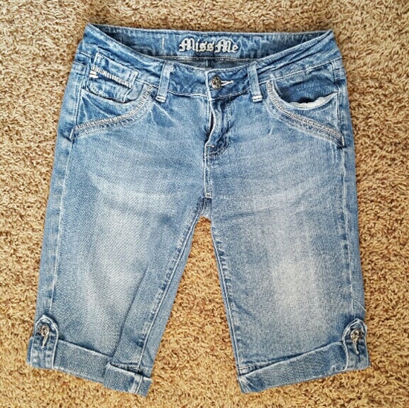 Knee length Miss Me shorts