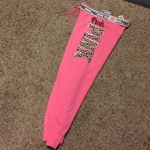 Vs pink gym pants
