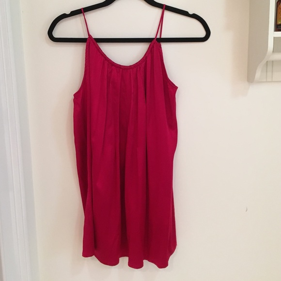 Rory beca silk top red sz m