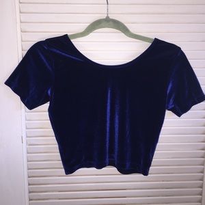 American Apparel: Velvet Crop Top//