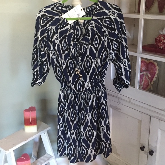 AmourVert IKAT Chloe Peasant Dress - Picture 1 of 3