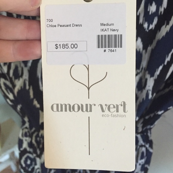 AmourVert IKAT Chloe Peasant Dress - Picture 3 of 3