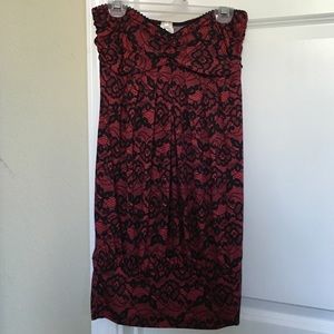 Little red and black dress, size S