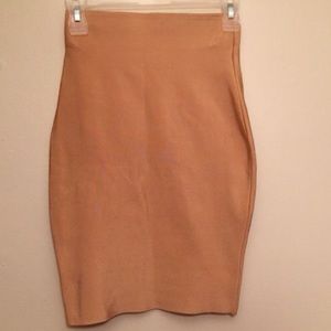 Midi skirt , bandage , tan , beige