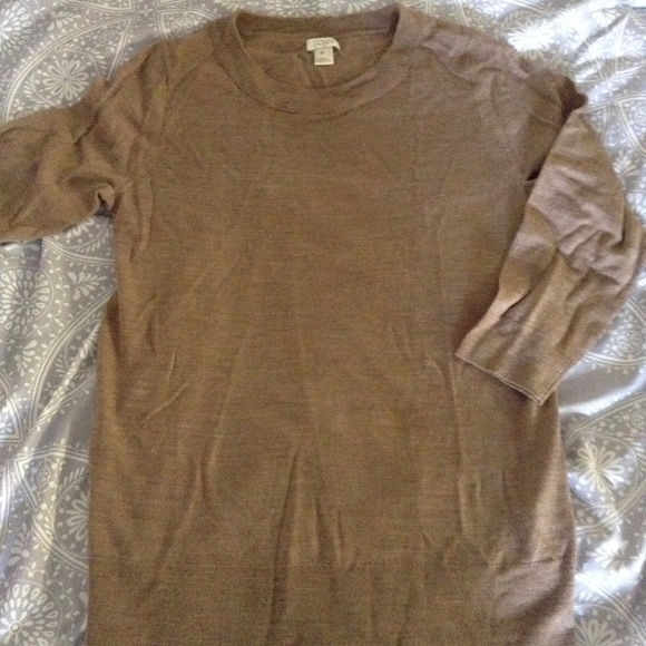 J. Crew Sweaters - Tan J. Crew Factory 100% Merino Wool Sweater