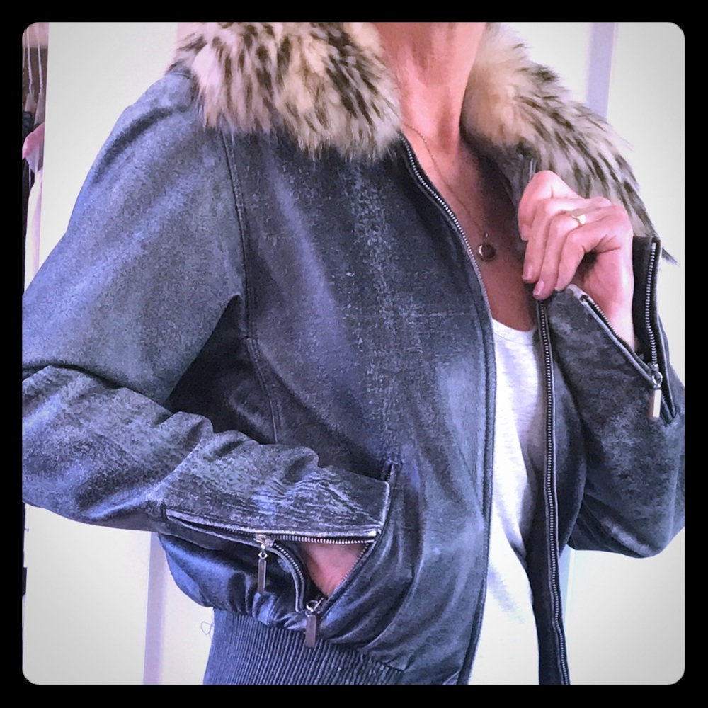 Gianni Versace Ltd. Ed. Distressed Leather Jacket
