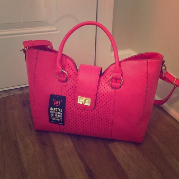 JustFab Hot Pink Tote
