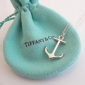 Tiffany & Co. sterling silver anchor necklace