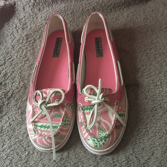 Sperry's pink and green glitter pattern, so cute!
