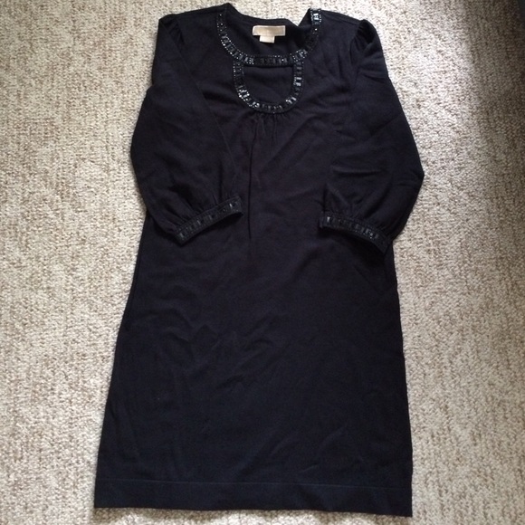 Michael Kors black sweater dress size M