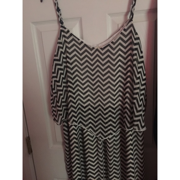 Chevron maxi dress