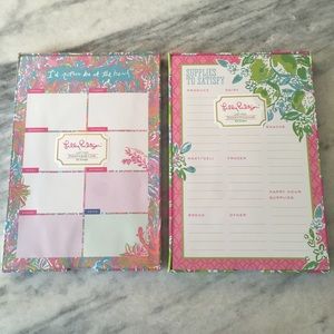 2 Lilly Pulitzer list pads.