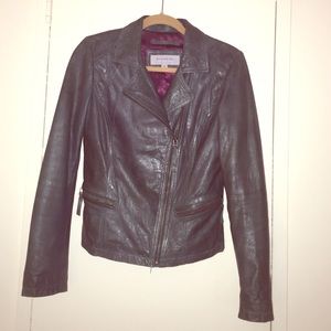 Green leather jacket